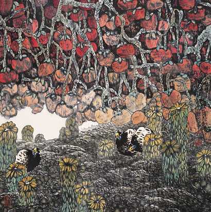 王有志 花鸟 立轴
